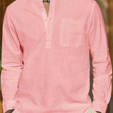 Tyylikäs miesten pellavaiset pikeepaita