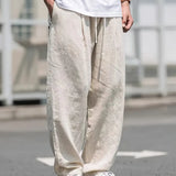 Vapaamman istuvuuden linenhousut miehille