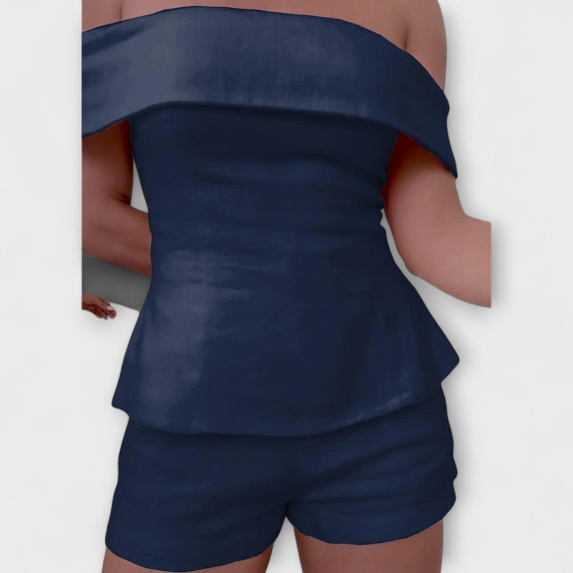 Olivia - Valkoiset puuvilla-lineneet setti kahdelle osalle