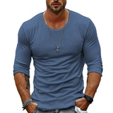 Miesten slim fit pitkähihaista puseroa joustavalla mukavuudella