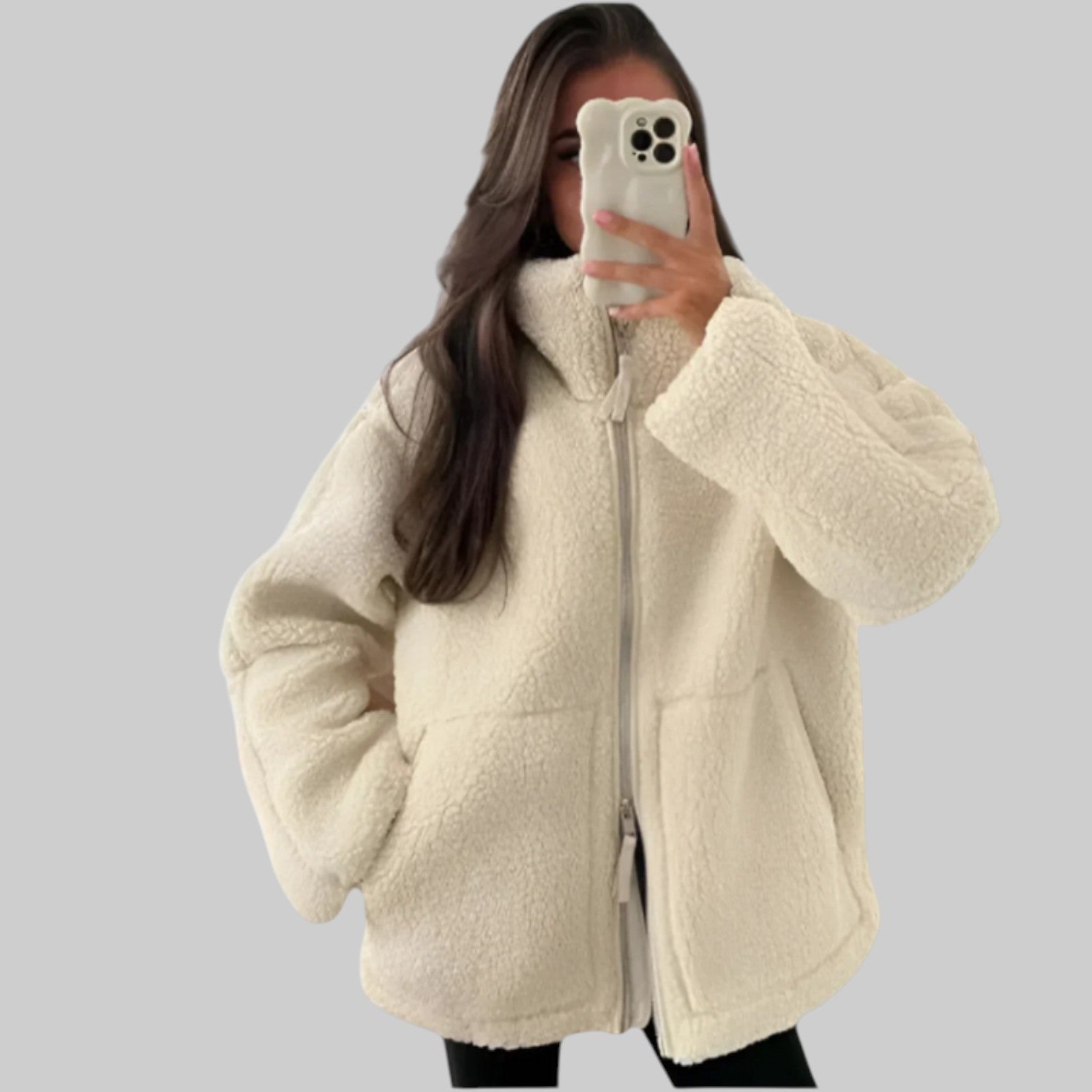 Charlotte - Teddy-vuorattu takki