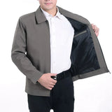 Tyylikkäät klassiset miesten suojajaketit with notched collar