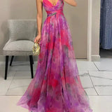 Madeline | Pitkä kukkakuvioinen mekko rennon tyylikkyyden saavuttamiseksi