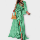 Isla - Elegantti värikäs mekko