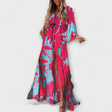 Isla - Elegantti värikäs mekko