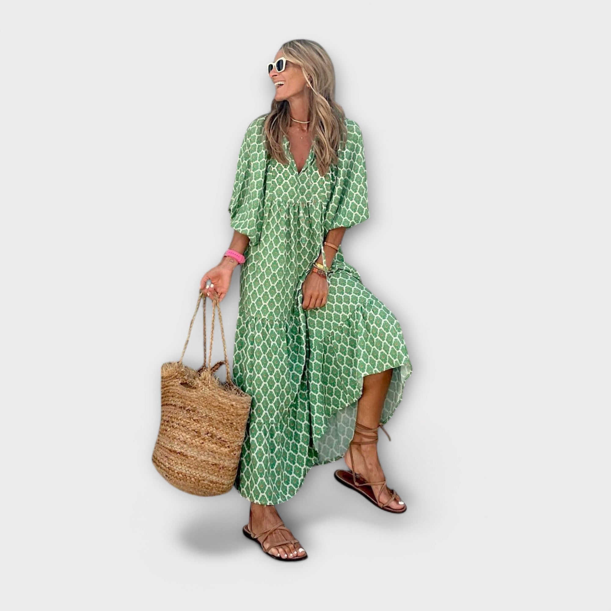 Chic Geometrinen Maxi Mekko