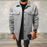 Miesten Oversize-paita ja takki puuvillasta, monipuolinen ja rennon tyylikäs