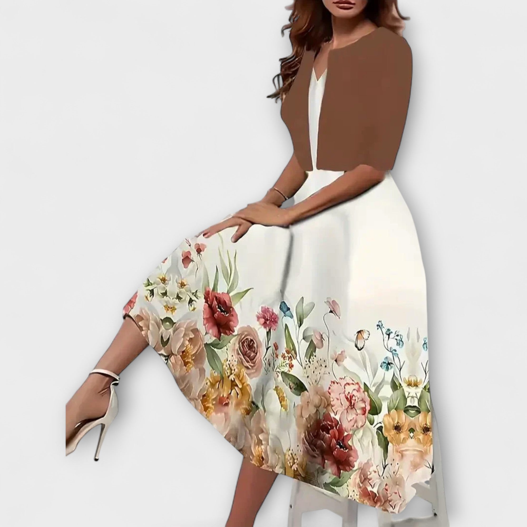 Miesten midi blazerkjakkupuku