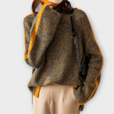 Breseis - Retro korkea kauluksinen neule