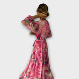 Evelyn - Aquarelle Dream Maxi -mekko