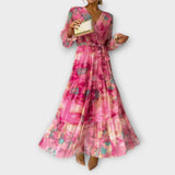 Evelyn - Aquarelle Dream Maxi -mekko