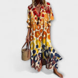 Lila - imarteleva maksihame vatsan peitetaskulla