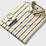 Oskar - Illallisrento selkäraidallinen miesten paita