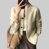 Claire | Kasimirsekoittunut takki napinnoilla