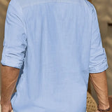 Tyylikäs miesten pellavaiset pikeepaita