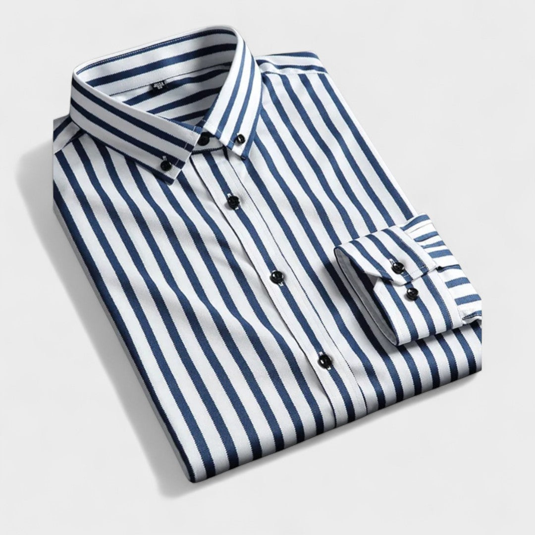 Oskar - Illallisrento selkäraidallinen miesten paita