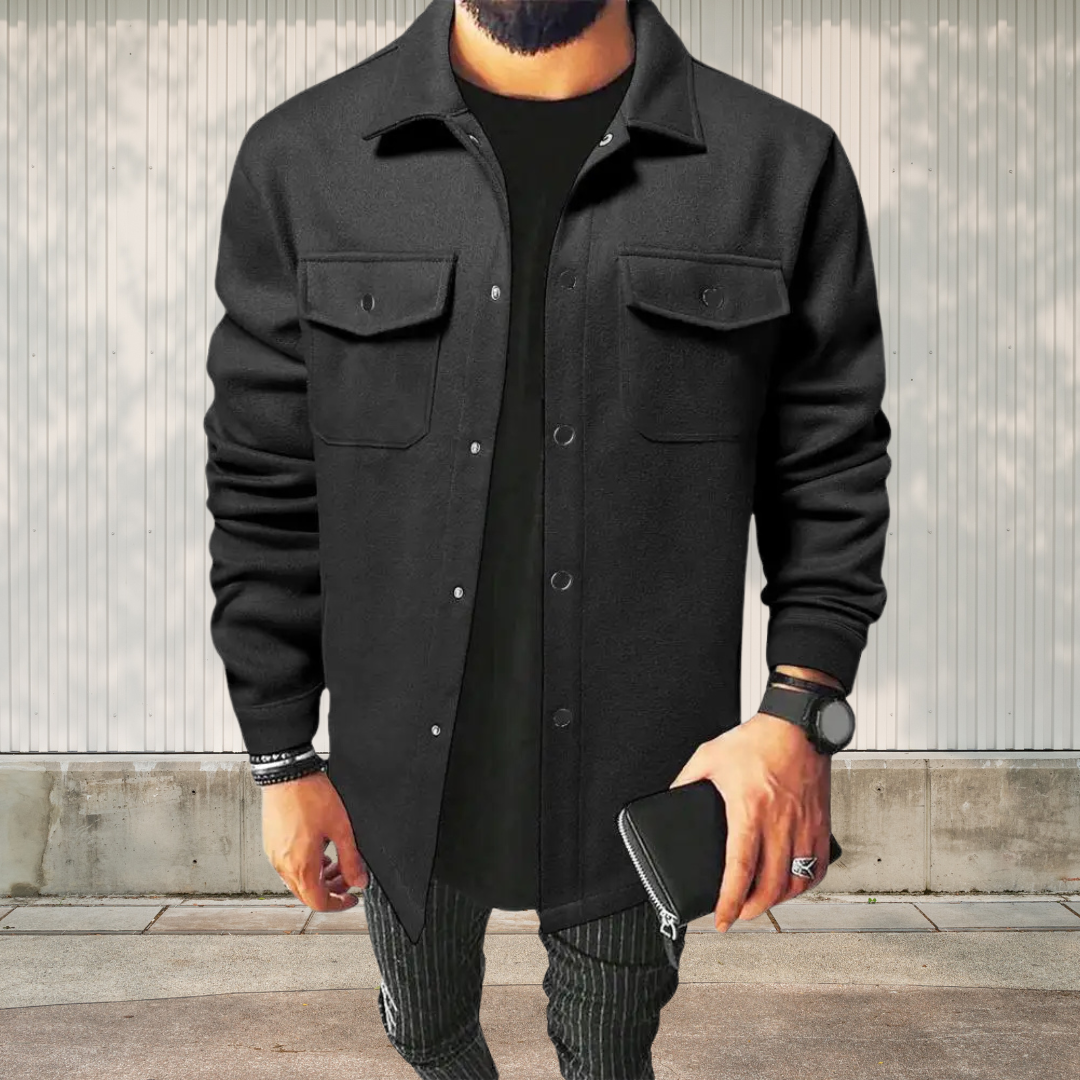 Miesten Oversize-paita ja takki puuvillasta, monipuolinen ja rennon tyylikäs