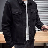 Vuorillinen farkkutakki miehille – lämmin ja kestävä