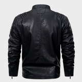 Laatuherra-nahkatakki vetoketjulla