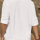 Tyylikäs miesten pellavaiset pikeepaita