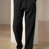 Baggy pellavahousut miehille