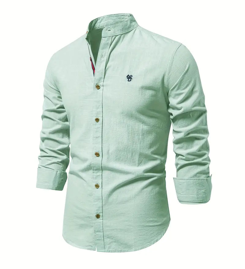 Callum | Miehen pellavapaidan nappilistan kanssa