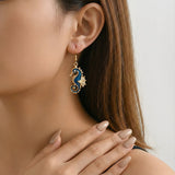 Merihevonen onnenamuleti - korvakorut, mukana ilmainen kaulakoru | Rajoitettu tarjous