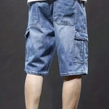 Bazyli | Miehet Cargo Denim Shortsit