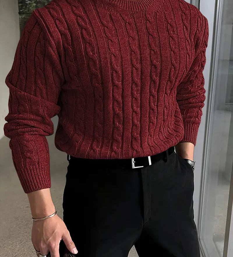 Mergim – Rento neulepusero pitkillä hihoilla