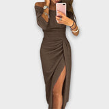 Lena - Tyylikäs off-shoulder mekko