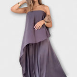 Ruby - Älykäs holkikohainen bandeau-toppi ja hame