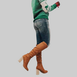 Alexane | Pitkät mokkanahkaiset saappaat Alexane