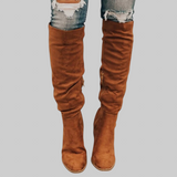 Alexane | Pitkät mokkanahkaiset saappaat Alexane