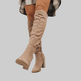 Alexane | Pitkät mokkanahkaiset saappaat Alexane