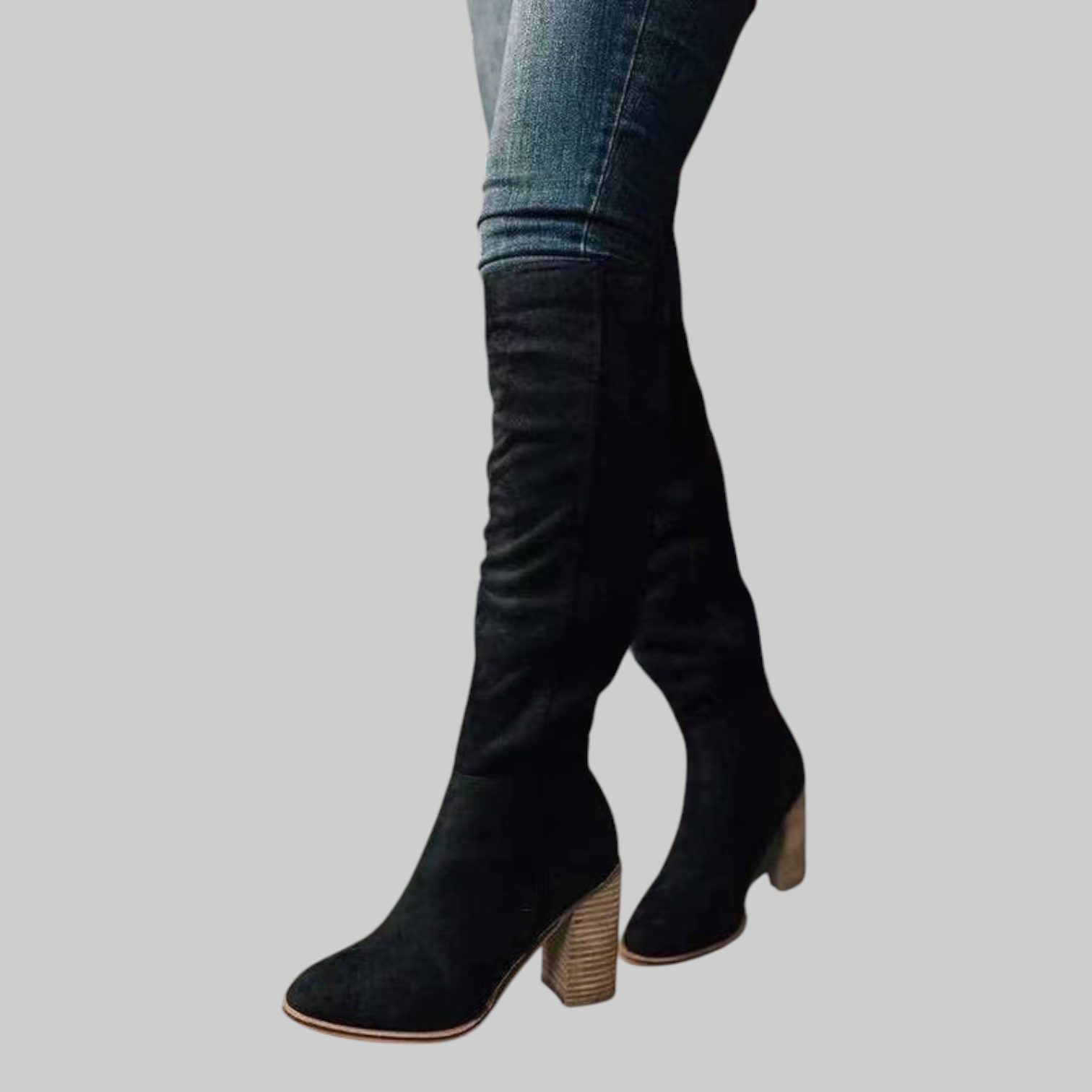 Alexane | Pitkät mokkanahkaiset saappaat Alexane