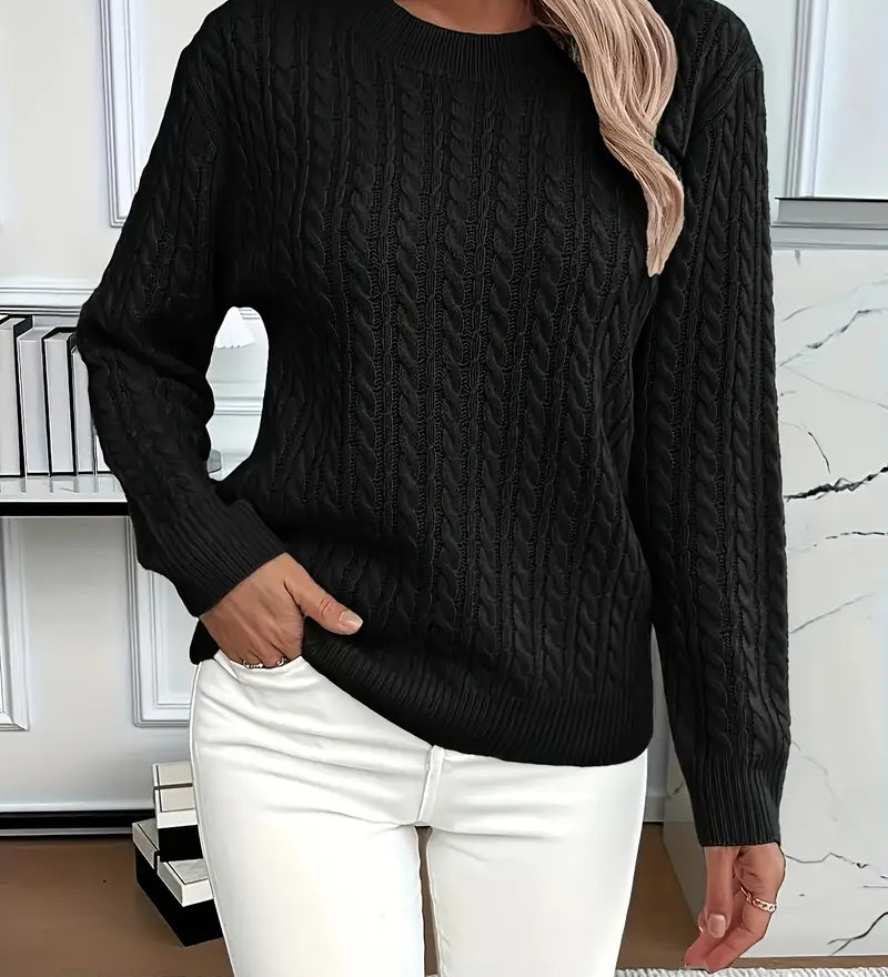 Quinisha – Neulepusero, jossa on palmikkokuvio