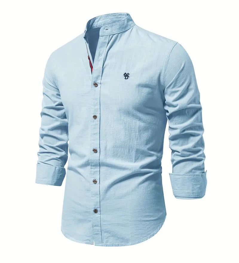 Callum | Miehen pellavapaidan nappilistan kanssa