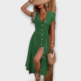 Tyylikäs polka tetri midi mekko