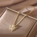 Perhonen onnenkorvakorut, mukana ilmainen kaulakoru | Rajoitettu tarjous