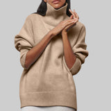 Amélie - Oversize puuvillainen huppari pyöreällä pääntiellä