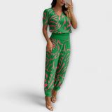 Irmelin | Elegantti setti semistoppeine ja housuineen