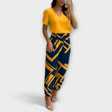 Irmelin | Elegantti setti semistoppeine ja housuineen