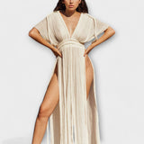 Kreikkiläistyyppinen Kimono Maxi Mekko