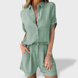 Matilde｜Kesäinen kevyt setti pellavaista materiaalista