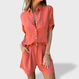 Matilde｜Kesäinen kevyt setti pellavaista materiaalista