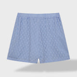 Maud | Tyylikäs paita- ja shorttiasetti pellava-piknik puuvillasta