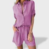 Matilde｜Kesäinen kevyt setti pellavaista materiaalista