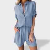 Matilde｜Kevyt kesäinen pellavainen setti