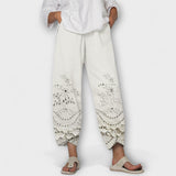 Chloe – Tyylikkäät Painokuvioidut Tapered-Housut