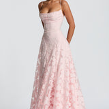 Francisa | Pitkä mekko pitsisestä korsetista